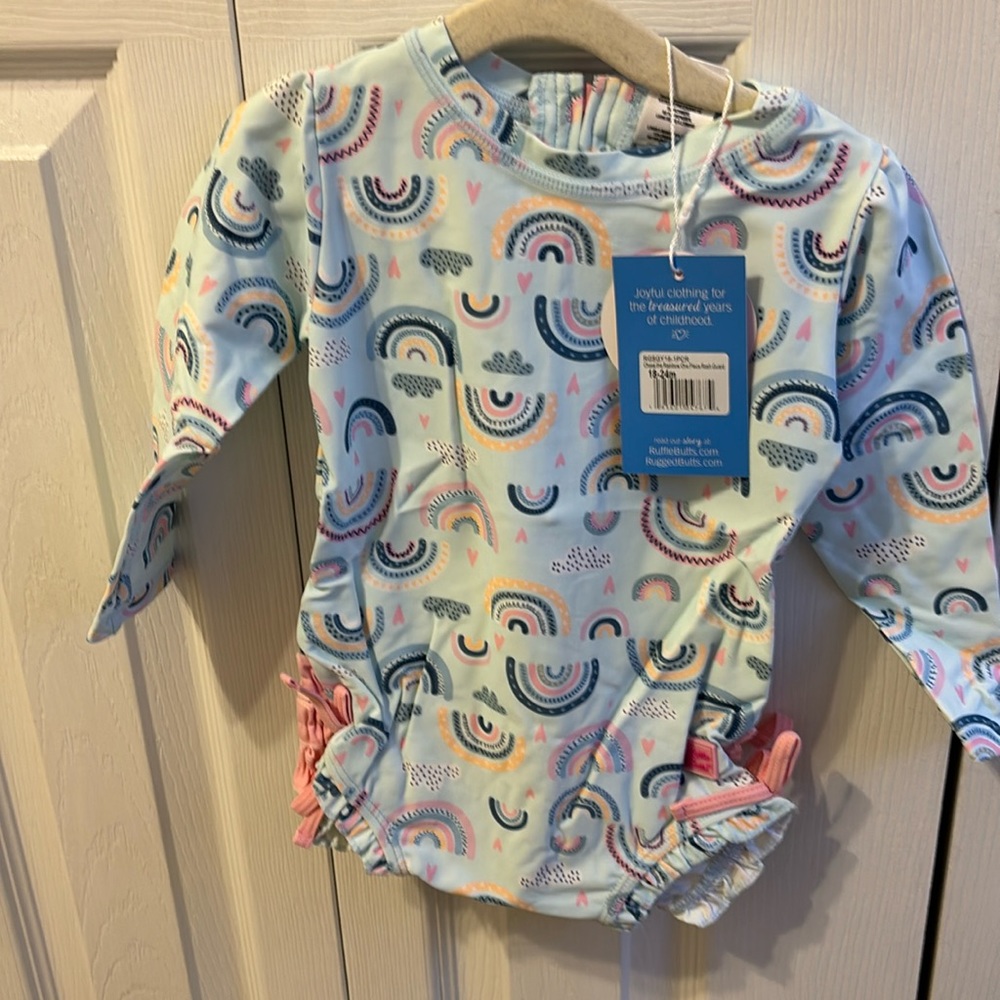 NWT RuffleButts bathing suit 18-24 months
